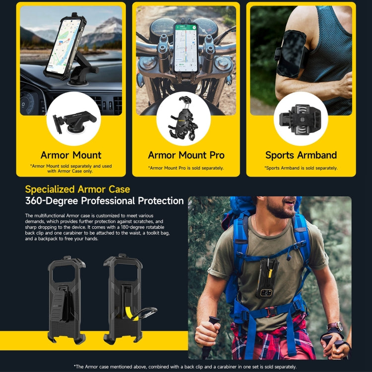 Ulefone Armor 27 Pro Rugged Phone, 12GB+256GB, Night Vision, 10600mAh, 6.78 inch Android 14 MediaTek Dimensity 6300 Octa Core, Network: 5G, NFC (Black) - Ulefone by Ulefone | Online Shopping UK | buy2fix