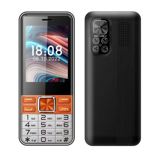 S5630, 2.8 inch, 3000mAh, 21 Key, Support Bluetooth, Flashlight, GSM, Quad SIM (Orange) - SERVO by buy2fix | Online Shopping UK | buy2fix