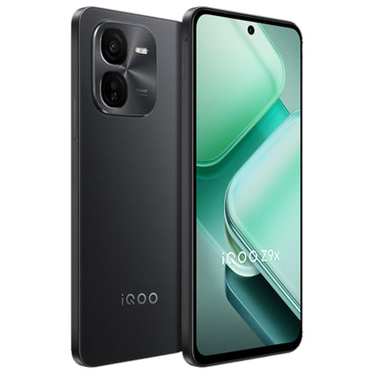 vivo iQOO Z9x, Dual Back Cameras, 8GB+256GB, Face ID Screen Fingerprint Identification, 6.72 inch Android 14.0 OriginOS 4 Snapdragon 6 Gen 1 Octa Core 2.2GHz, OTG, Network: 5G, Support Google Play (Black) - vivo by vivo | Online Shopping UK | buy2fix