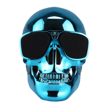 Sunglasses Skull Bluetooth Stereo Speaker, for iPhone, Samsung, HTC, Sony and other Smartphones (Blue) - Desktop Speaker by buy2fix | Online Shopping UK | buy2fix