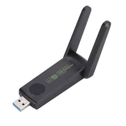 1516 Driverless Wireless Network Card Gigabit Dual Band 5G 150Mbps Computer USB Network Card (Black) - USB Network Adapter by buy2fix | Online Shopping UK | buy2fix