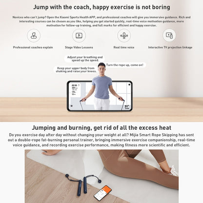 Original Xiaomi Mijia Smart Training Skipping Rope Dual Mode Supports Sports APP - Sporting goods by Xiaomi | Online Shopping UK | buy2fix