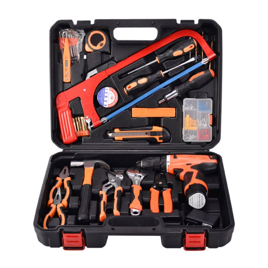 STT-052C Multifunction Household 52-Piece Electrician Repair Toolbox 12V Lithium Electric Drill Suit - Combination Kit by buy2fix | Online Shopping UK | buy2fix