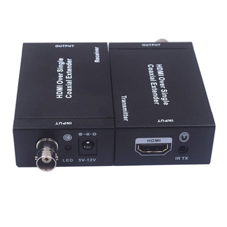 NK-C100IR 1080P HDMI Over Single Coaxial Extender Transmitter + Receiver with IR Coaxial Cable, Signal Range up to 100m (EU Plug) - Amplifier by buy2fix | Online Shopping UK | buy2fix