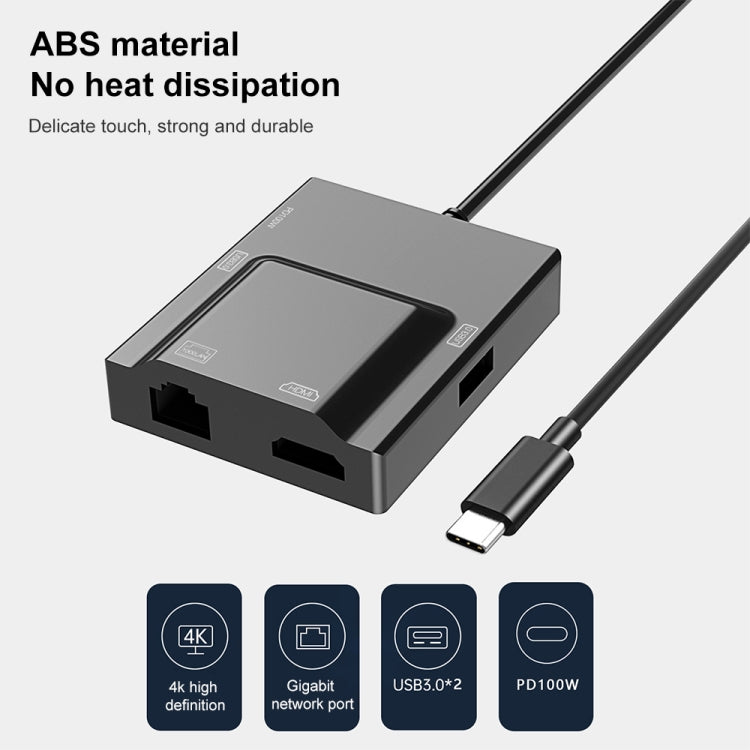 NK-3057HDMI 5 in 1 USB-C / Type-C Multifunctional Converter Docking Station HUB Adapter - USB HUB by buy2fix | Online Shopping UK | buy2fix