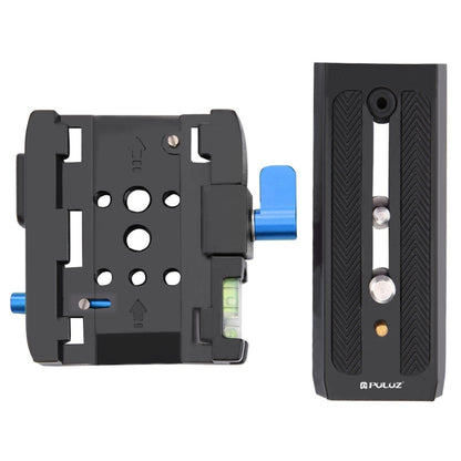 PULUZ Quick Release Clamp Adapter + Quick Release Plate for  DSLR & SLR Cameras(Black) - Quick Release Plate by PULUZ | Online Shopping UK | buy2fix