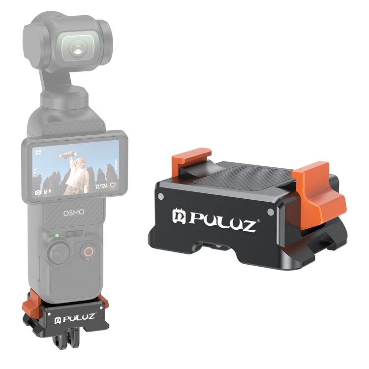 For DJI Osmo Pocket 3 PULUZ Quick Release Mount Adapter (Black) - Mount & Holder by PULUZ | Online Shopping UK | buy2fix