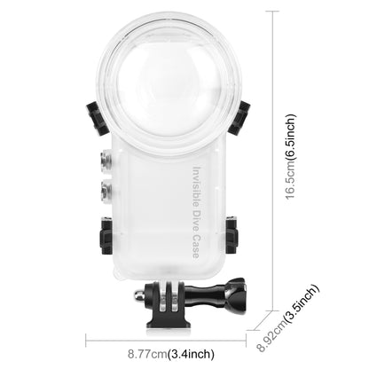 For Insta360 X4 PULUZ 50m Waterproof Sealed Diving Case (Transparent) - Case & Bags by PULUZ | Online Shopping UK | buy2fix