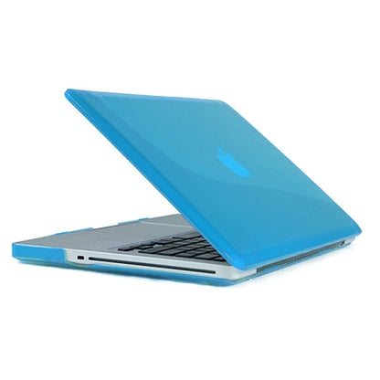 ENKAY for MacBook Pro 13.3 inch (US Version) / A1278 4 in 1 Crystal Hard Shell Plastic Protective Case with Screen Protector & Keyboard Guard & Anti-dust Plugs(Blue) - MacBook Pro Cases by ENKAY | Online Shopping UK | buy2fix