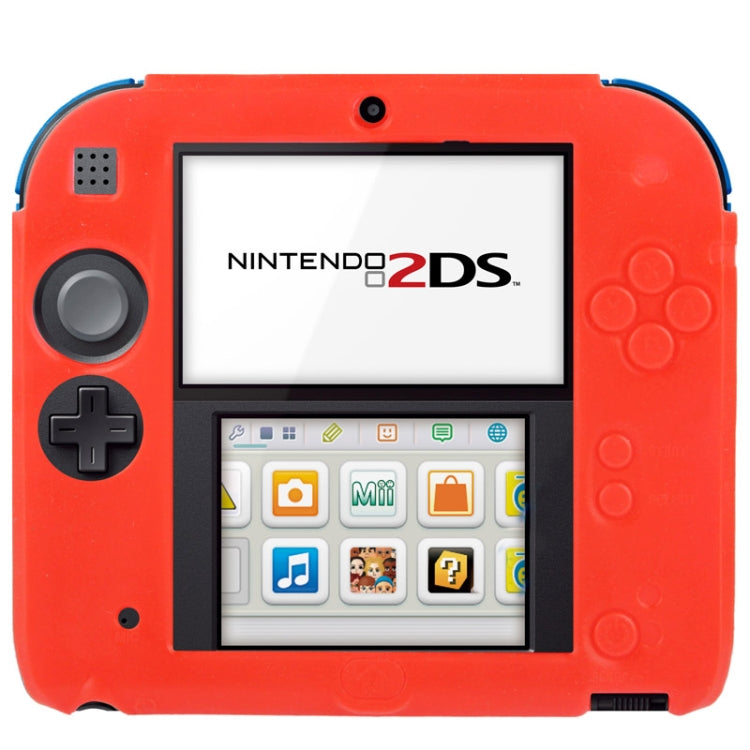 Pure Color Ultra Thin Silicone Case for Nintendo 2DS(Red) - Cases by buy2fix | Online Shopping UK | buy2fix