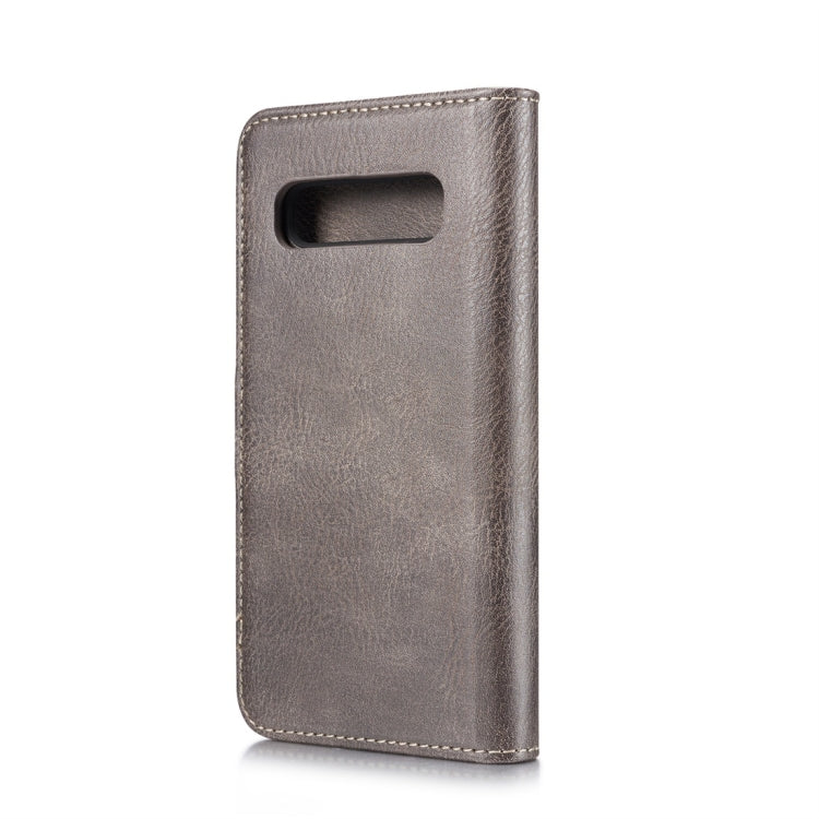 DG.MING Crazy Horse Texture Flip Detachable Magnetic Leather Case for Samsung Galaxy S10 Plus, with Holder & Card Slots & Wallet(Grey) - Galaxy Phone Cases by DG.MING | Online Shopping UK | buy2fix