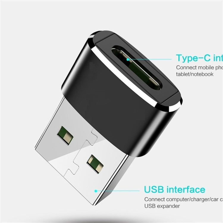 2 PCS USB-C / Type-C Female to USB 2.0 Male Adapter, Support Charging & Transmission - Type-C Adapter by buy2fix | Online Shopping UK | buy2fix