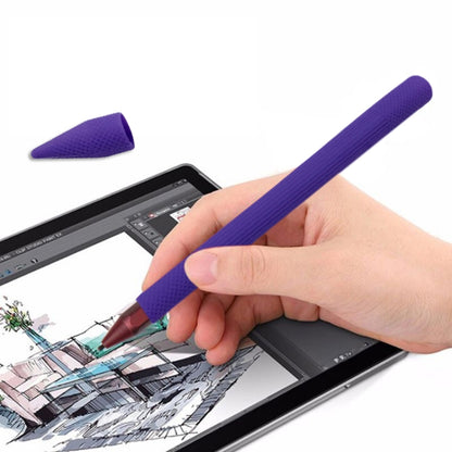 Stylus Pen Silica Gel Protective Case for Microsoft Surface Pro 5 / 6 (Purple) - Pencil Accessories by buy2fix | Online Shopping UK | buy2fix