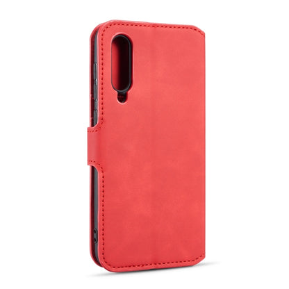 DG.MING Retro Oil Side Horizontal Flip Case for Galaxy A50, with Holder & Card Slots & Wallet (Red) - Galaxy Phone Cases by DG.MING | Online Shopping UK | buy2fix