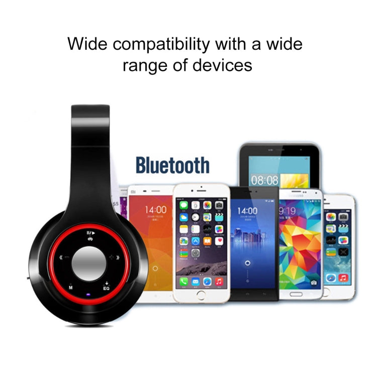 SG-8 Bluetooth 4.0 + EDR Headphones Wireless Over-ear TF Card FM Radio Stereo Music Headset with Mic (Red) - Headset & Headphone by buy2fix | Online Shopping UK | buy2fix