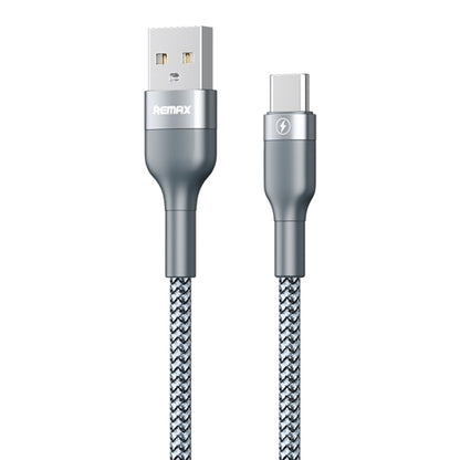 REMAX RC-173a 5A USB to USB-C / Type-C Sury 2 Fully Compatible Fast Charging Data Cable, Cable Length: 1m (Silver) - USB-C & Type-C Cable by REMAX | Online Shopping UK | buy2fix
