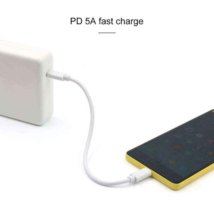 PD 5A USB-C / Type-C Male to USB-C / Type-C Male Fast Charging Cable, Cable Length: 1.5m (White) - USB-C & Type-C Cable by buy2fix | Online Shopping UK | buy2fix