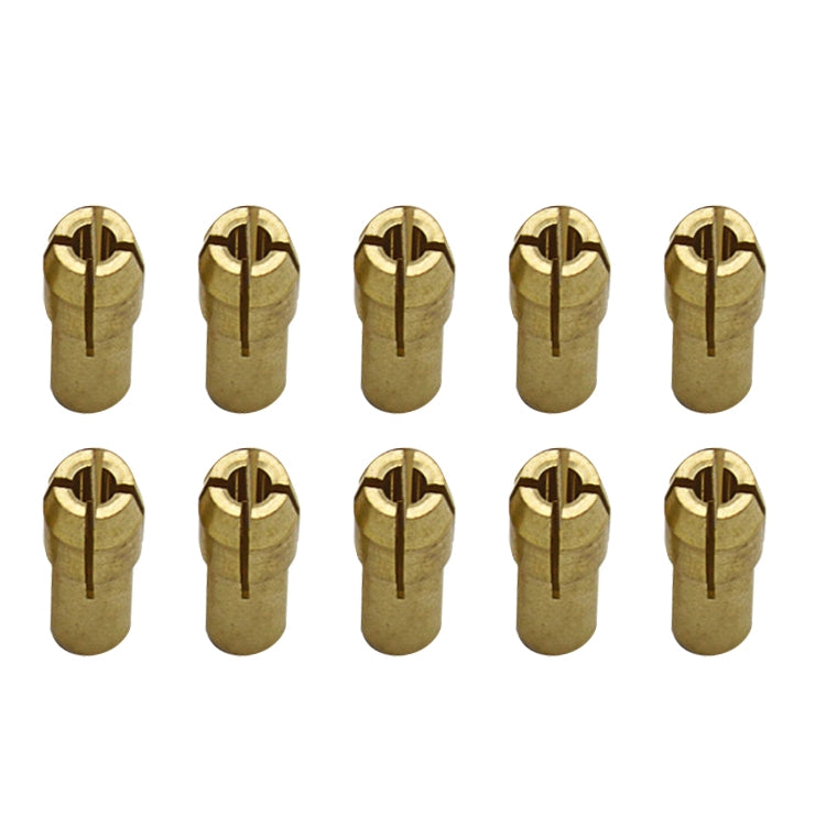 10 PCS Three-claw Copper Clamp Nut for Electric Mill Fittings，Bore diameter: 1.8mm - Hex Key & Spanner by buy2fix | Online Shopping UK | buy2fix