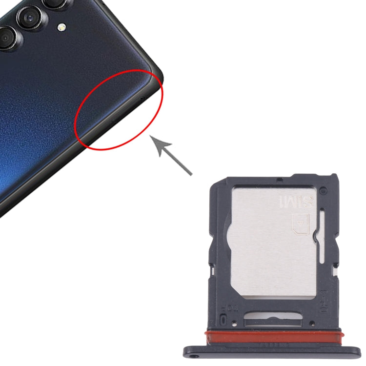 For Samsung Galaxy M55 SM-M556B Original SIM Card Tray + SIM Card Tray / Micro SD Card Tray (Black) - Galaxy M Series Parts by buy2fix | Online Shopping UK | buy2fix