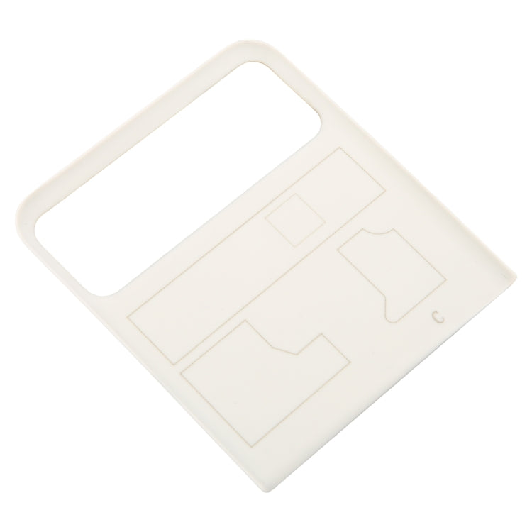 For Motorola Razr 40 Original Upper Part Battery Back Cover (White) - Back Cover by buy2fix | Online Shopping UK | buy2fix