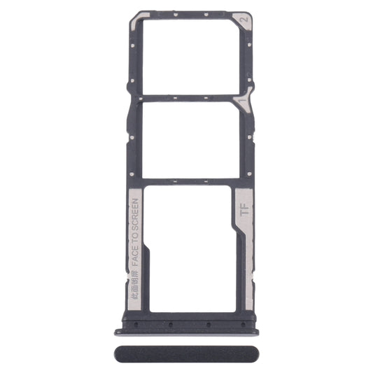 For Xiaomi Poco M6 Original SIM Card Tray + SIM Card Tray + Micro SD Card Tray (Black) - Card Tray by buy2fix | Online Shopping UK | buy2fix