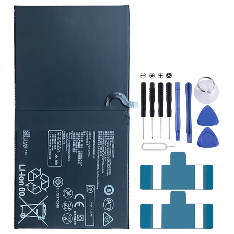 7500mAh Battery Replacement For Huawei MediaPad M5 Lite 10 BAH2-W19 / M5 Pro 10.8 CMR-W19 CMR-AL09 CMR-AL19 BAH2-L09 HB299418ECW - For Huawei by buy2fix | Online Shopping UK | buy2fix