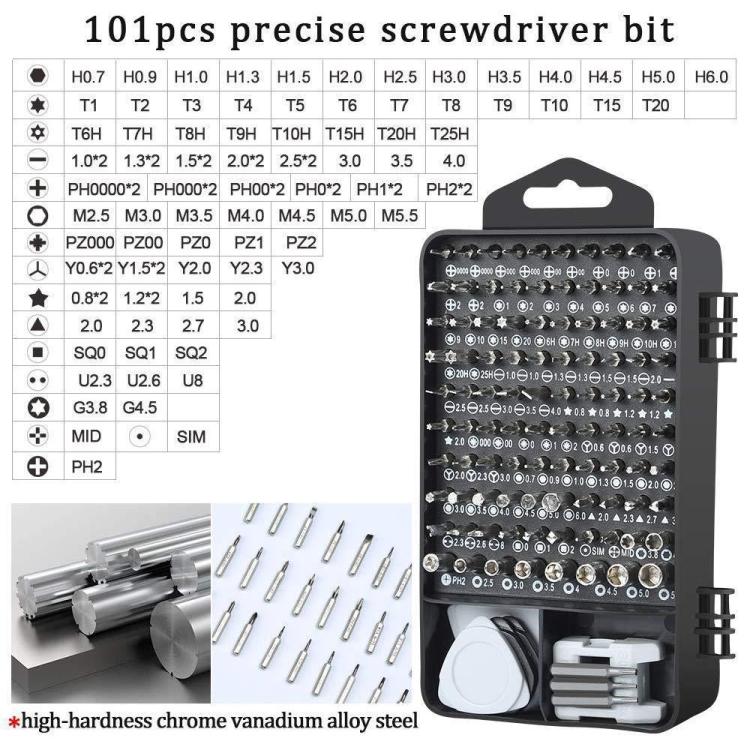 122 in 1 Precision Magnetic Screwdriver Kit (Yellow) - Screwdriver Set by buy2fix | Online Shopping UK | buy2fix