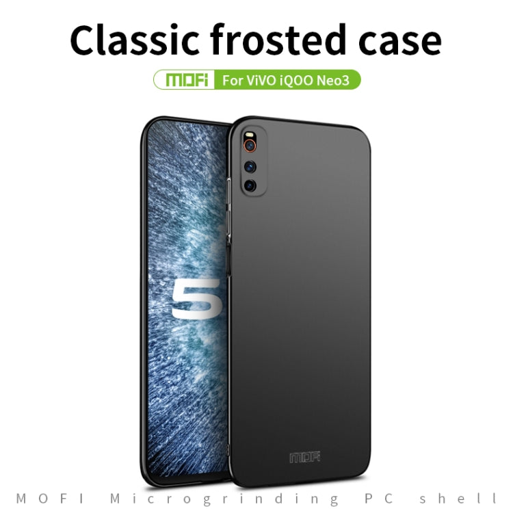 For Vivo iQOO Neo 3 MOFI Frosted PC Ultra-thin Hard Case(Gold) - vivo Cases by MOFI | Online Shopping UK | buy2fix