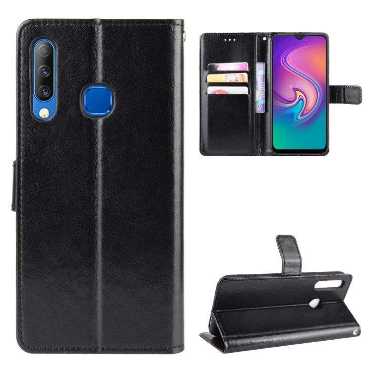 For Infinix Smart 3 Plus / X627 Retro Crazy Horse Texture Horizontal Flip Leather Case , with Holder & Card Slots & Photo Frame(Black) - Infinix Cases by idewei | Online Shopping UK | buy2fix