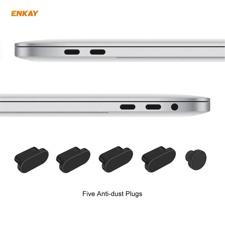 ENKAY 3 in 1 Crystal Laptop Protective Case + US Version TPU Keyboard Film + Anti-dust Plugs Set for MacBook Pro 13.3 inch A1708 (without Touch Bar)(Light Blue) - MacBook Pro Cases by ENKAY | Online Shopping UK | buy2fix