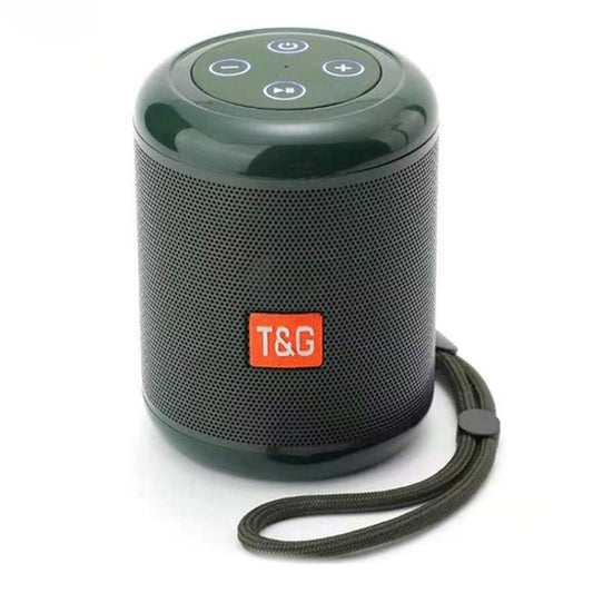 T&G TG519 TWS HiFi Portable Bluetooth Speaker Subwoofer Outdoor Wireless Column Speakers Support TF Card / FM / 3.5mm AUX / U Disk / Hands-free Call(Dark Green) - Desktop Speaker by T&G | Online Shopping UK | buy2fix