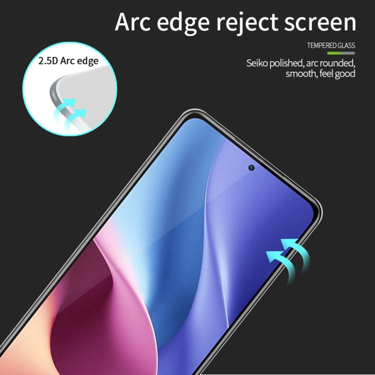 For Xiaomi Redmi K40 / K40 Pro PINWUYO 9H 2.5D Full Screen Tempered Glass Film(Black) -  by PINWUYO | Online Shopping UK | buy2fix