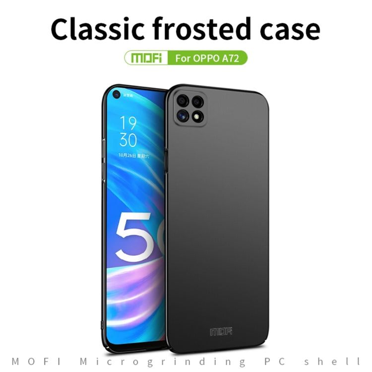 For OPPO A72 MOFI Frosted PC Ultra-thin Hard Case(Blue) - OPPO Cases by MOFI | Online Shopping UK | buy2fix