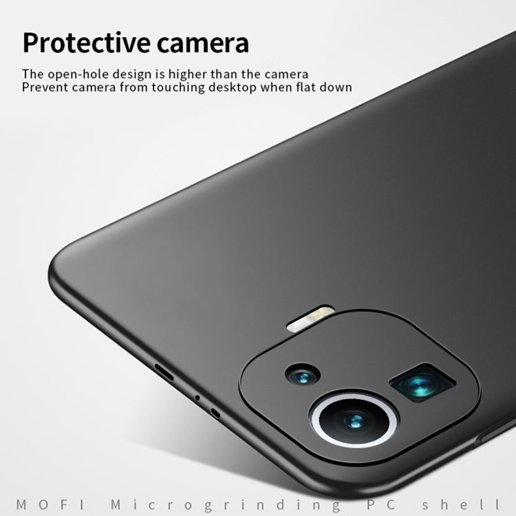 For Xiaomi Mi 11 Pro MOFI Frosted PC Ultra-thin Hard Case(Gold) - Xiaomi Cases by MOFI | Online Shopping UK | buy2fix