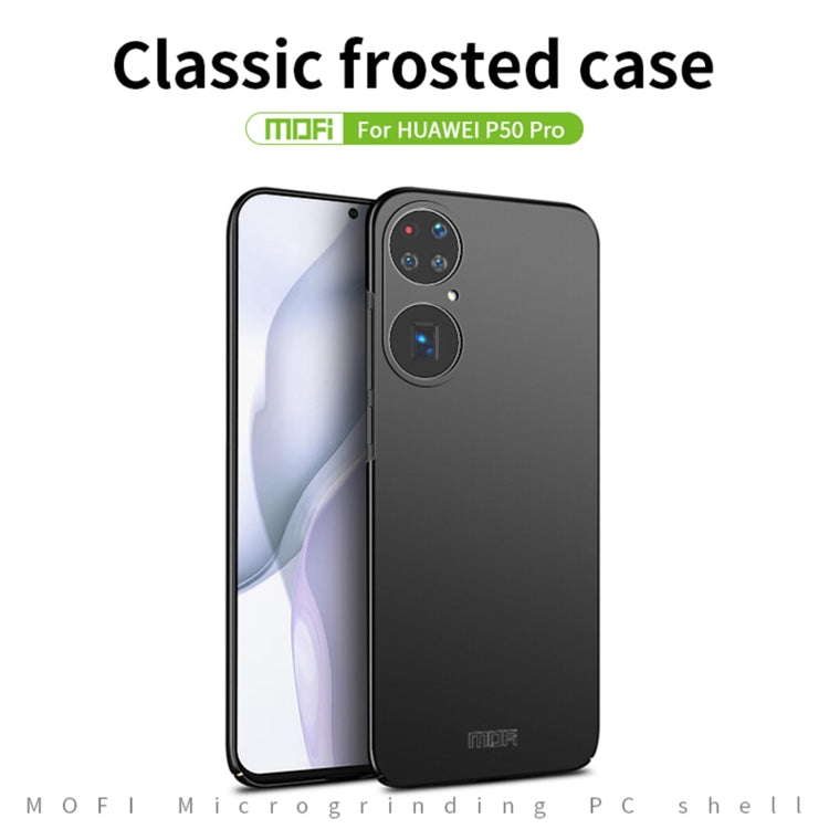 For Huawei P50 Pro MOFI Frosted PC Ultra-thin Hard Case(Red) - Huawei Cases by MOFI | Online Shopping UK | buy2fix