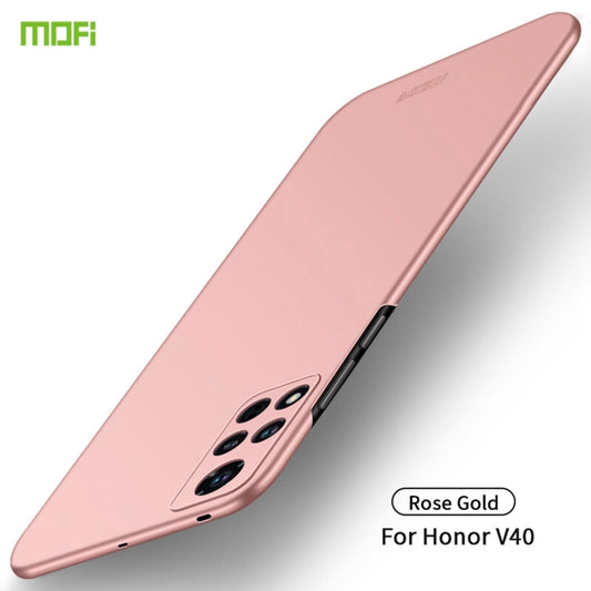 For Honor V40  MOFI Frosted PC Ultra-thin Hard Case(Rose gold) - Honor Cases by MOFI | Online Shopping UK | buy2fix