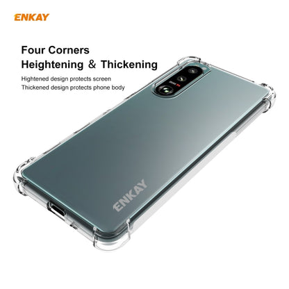 For Sony Xperia 5 III ENKAY Hat-Prince Clear TPU Shockproof Case Soft Anti-slip Cover - Sony Cases by ENKAY | Online Shopping UK | buy2fix