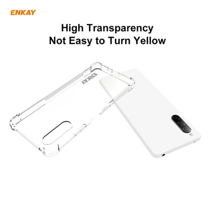 For Sony Xperia 10 III ENKAY Hat-Prince Clear TPU Shockproof Case Soft Anti-slip Cover - Sony Cases by ENKAY | Online Shopping UK | buy2fix