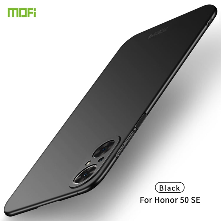 For Honor 50 SE MOFI Frosted PC Ultra-thin Hard Case(Black) - Honor Cases by MOFI | Online Shopping UK | buy2fix