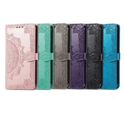 For Doogee X96 Pro Mandala Flower Embossed Horizontal Flip Leather Case with Holder & Three Card Slots & Wallet & Lanyard(Green) - More Brand by buy2fix | Online Shopping UK | buy2fix