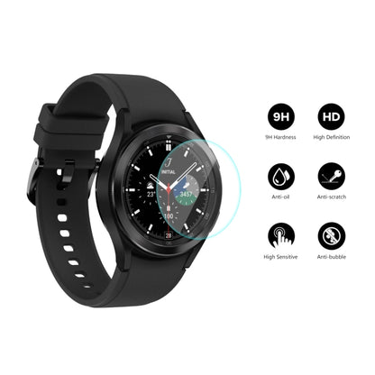 5 PCS For Samsung Galaxy Watch4 Classic 42mm ENKAY Hat-Prince 0.2mm 9H 2.15D Curved Edge Tempered Glass Screen Protector Watch Film - Screen Protector by ENKAY | Online Shopping UK | buy2fix