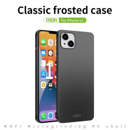 For iPhone 13 MOFI Frosted PC Ultra-thin Hard Case(Gold) - iPhone 13 Cases by MOFI | Online Shopping UK | buy2fix