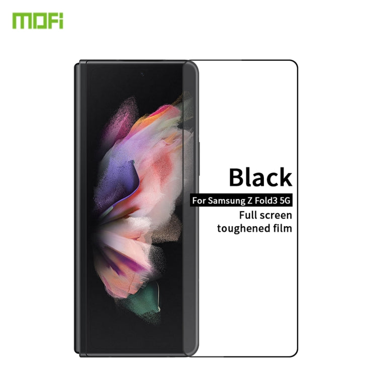 For Samsung Galaxy Z Fold3 5G MOFI 9H 2.5D Full Screen Tempered Glass Film(Black) - Galaxy Phone Cases by MOFI | Online Shopping UK | buy2fix