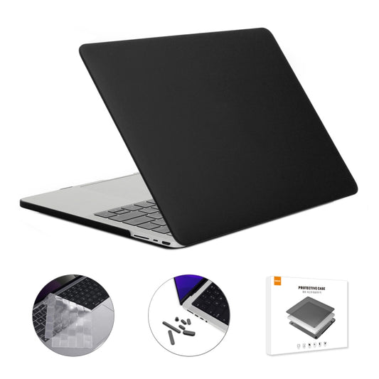 ENKAY Hat-Prince 3 in 1 Matte Laptop Protective Case + TPU Keyboard Film + Anti-dust Plugs Set for MacBook Pro 16.2 inch A2485 2021/A2880 2023, Version:EU Version(Black) - MacBook Pro Cases by ENKAY | Online Shopping UK | buy2fix