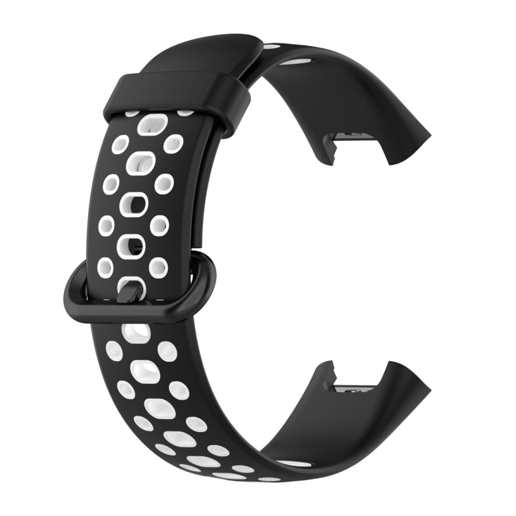 For Xiaomi Redmi Watch 2 Lite Two-Color Mixed Silicone Watch Band(Black+White) - Watch Bands by buy2fix | Online Shopping UK | buy2fix