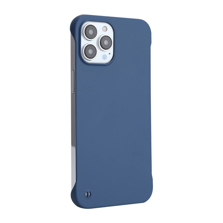 For iPhone 12 / 12 Pro ENKAY Matte Frameless Hard PC Case(Dark Blue) - iPhone 12 / 12 Pro Cases by ENKAY | Online Shopping UK | buy2fix