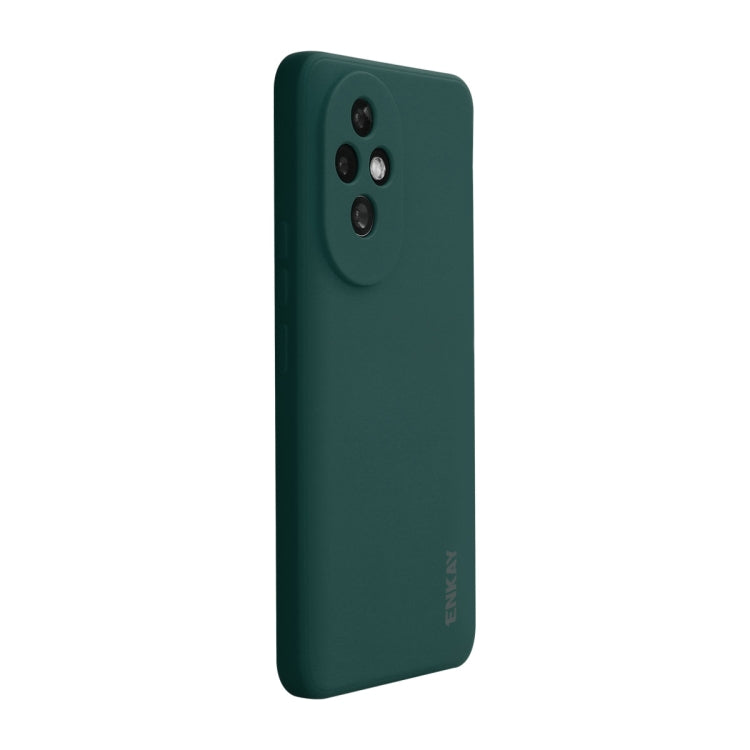 For Honor 200 ENKAY Liquid Silicone Soft Shockproof Phone Case(Dark Green) - Honor Cases by ENKAY | Online Shopping UK | buy2fix