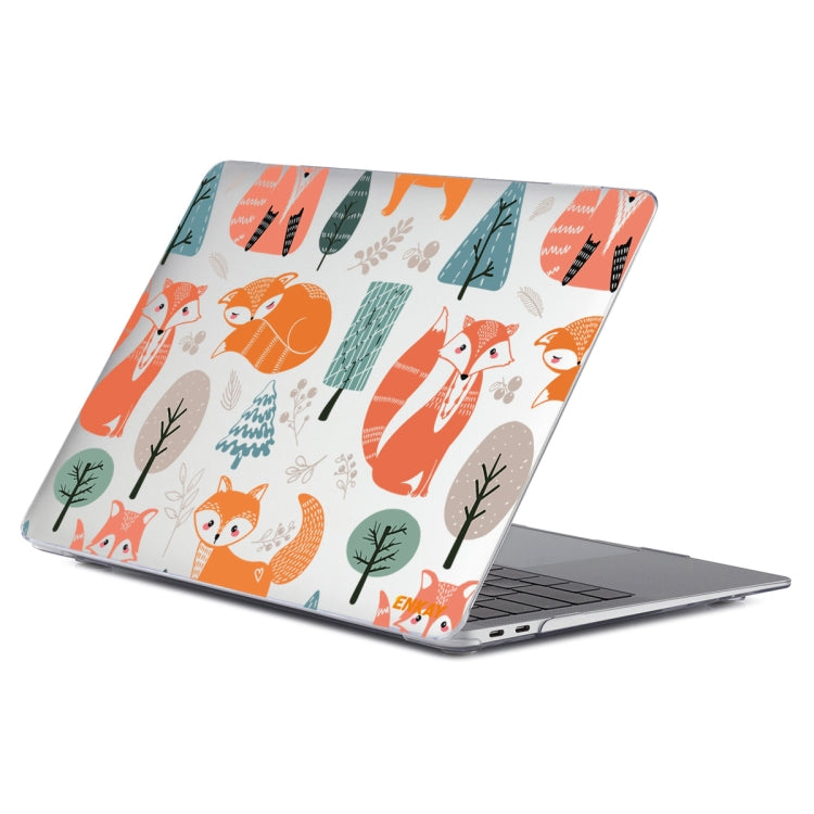 For MacBook Air 13.3 inch A1932 / A2179 / A2337 ENKAY Animal Series Pattern Laotop Protective Crystal Case(Fox) - MacBook Air Cases by ENKAY | Online Shopping UK | buy2fix