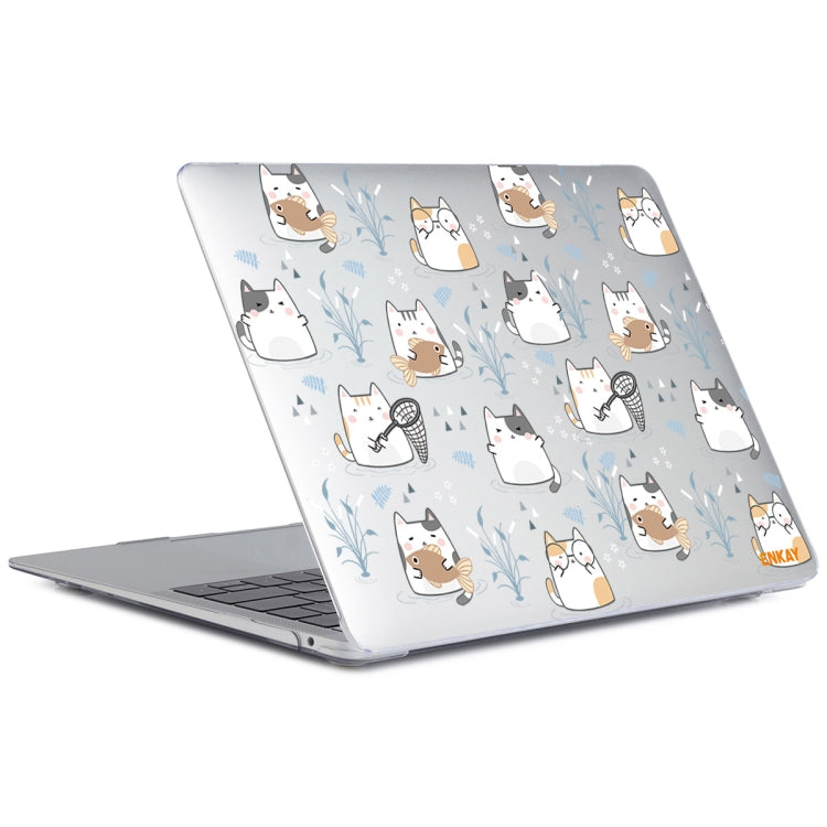 ENKAY Animal Series Pattern Laotop Protective Crystal Case For MacBook Pro 16.2 inch A2485 2021/A2880 2023(Cute Cat) - MacBook Pro Cases by ENKAY | Online Shopping UK | buy2fix