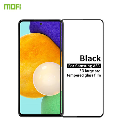 For Samsung Galaxy A53 5G MOFI 9H 3D Explosion-proof Tempered Glass Film(Black) - Galaxy Tempered Glass by MOFI | Online Shopping UK | buy2fix